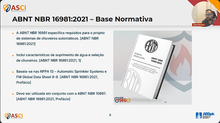 Screenshot NBR 10897 na prática