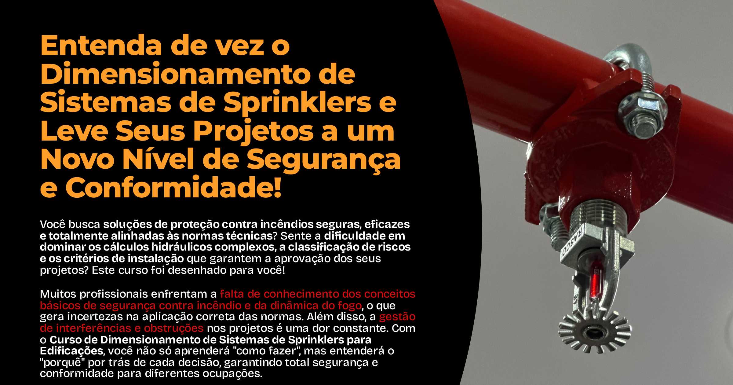 Screenshot Dimensionamento de Sistemas de Sprinklers — SPK