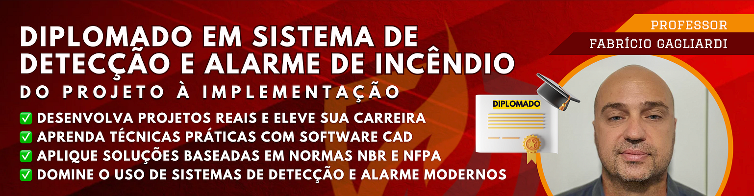 Screenshot Diplomado em Sistema de Detecção e Alarme de Incêndio